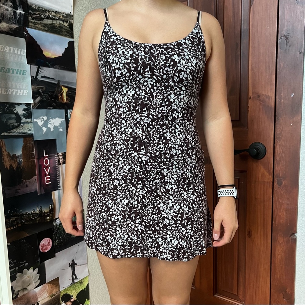 Brown Kimchi Blue Slip Dress